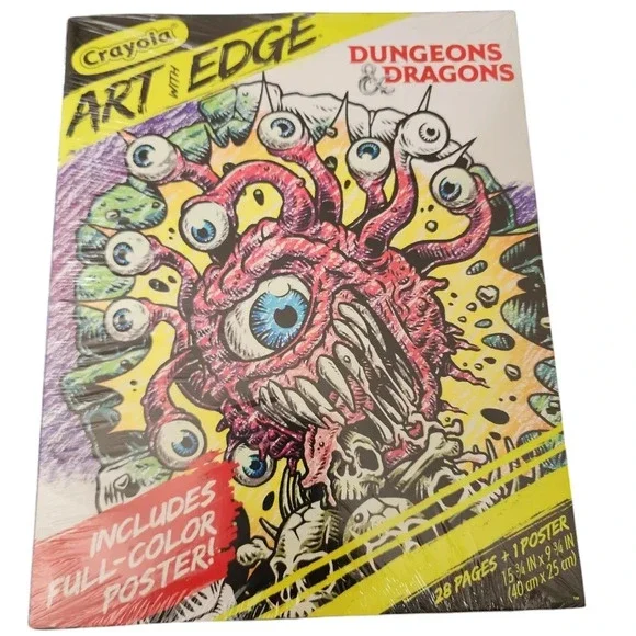 Crayola Art with Edge, Dungeons & Dragons Coloring Pages, 28 pgs, Adult Coloring - Picture 1 of 2